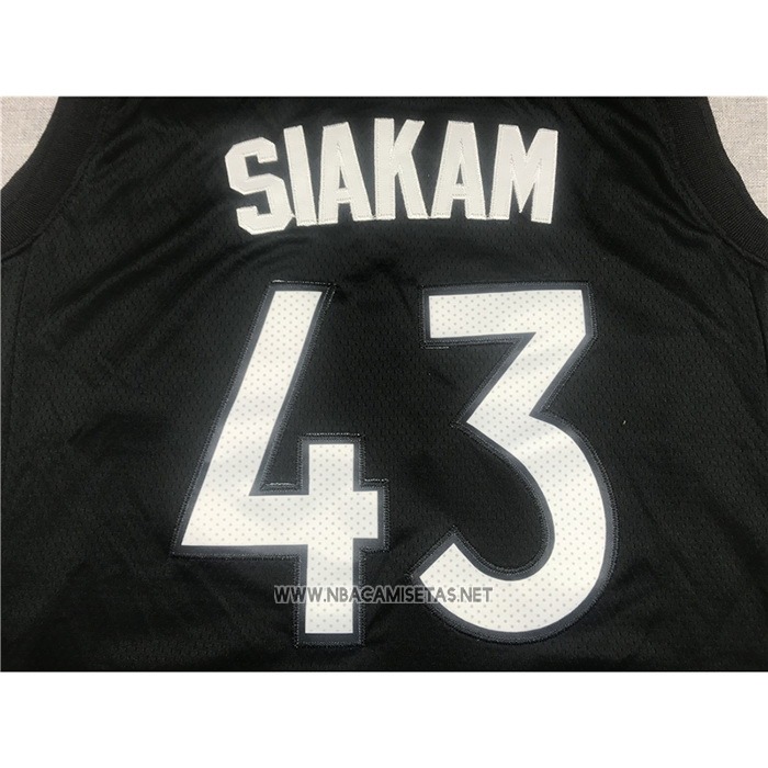 Camiseta Toronto Raptors Pascal Siakam NO 43 Earned 2020-21 Negro Violeta